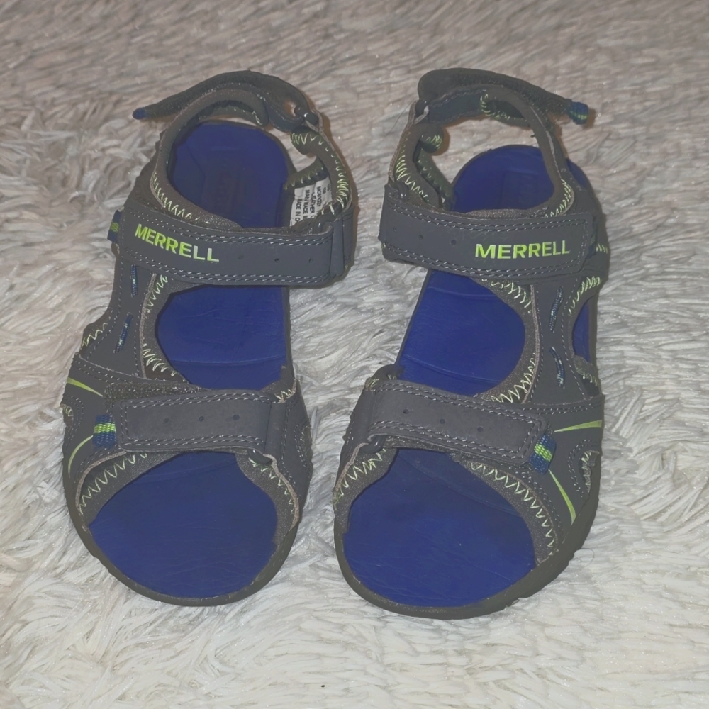 Merrell Kids' Gray and Blue Sandals